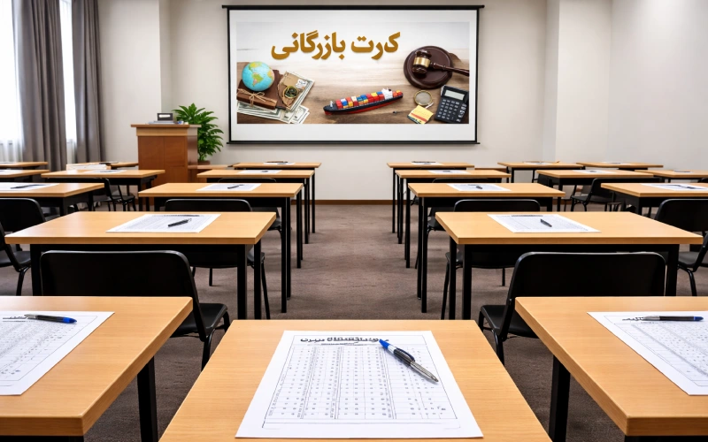 سوالات آزمون کارت بازرگانی در شیراز