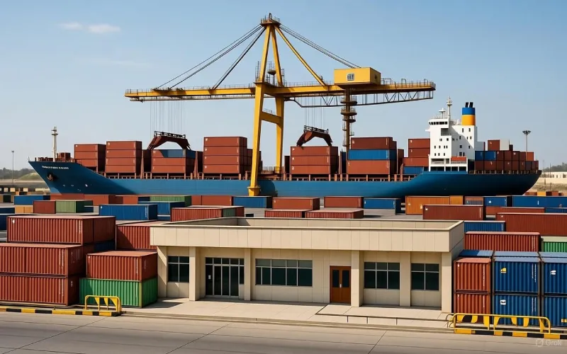 کشتی تجاری بار تجاری بین المللی با کارت بازرگانی