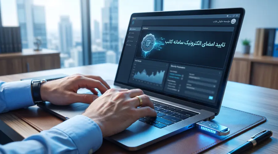 امضای دیجیتال و دریافت توکن کاتب